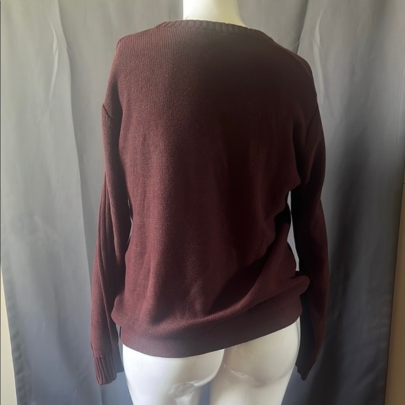 Columbia Brown Crew Neck Sweater Soft Knit Timeless Size Medium - Picture 5 of 6